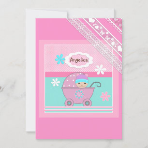 Invitation Pour bébé fille