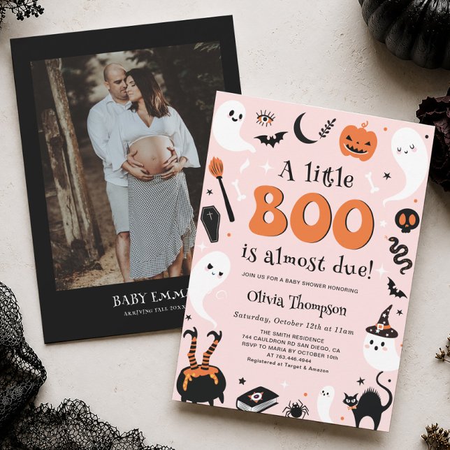 Invitation pour bébé fille à la Baby Shower Hallow (Créateur téléchargé)