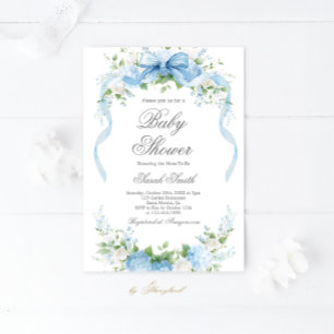 Invitation pour bébé garçon à la Baby Shower Hydra