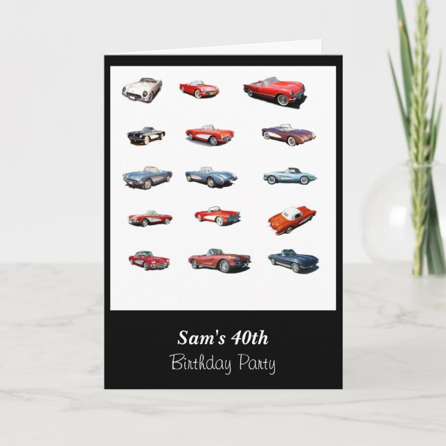 Invitation pour carte d'anniversaire 40 ans (Devant)