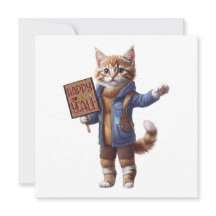 Invitation pour chat d'automne 'Joyeux automne à t