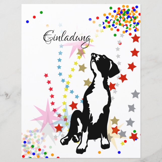 Invitation pour chiots (Devant)