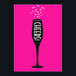 Invitation pour dames 80e anniversaire - À la joie<br><div class="desc">Toast the Hot Mama's 80th Birthday avec ce design vintage d'une coupe de champagne avec un arrière - plan mousseux.</div>