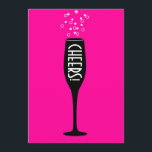 Invitation pour dames 80e anniversaire - À la joie<br><div class="desc">Toast the Hot Mama's 80th Birthday avec ce design vintage d'une coupe de champagne avec un arrière - plan mousseux.</div>