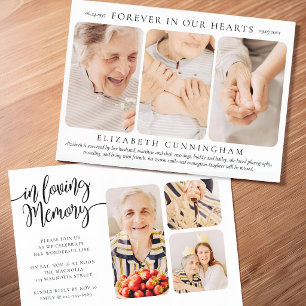 Invitation Pour Elle À Jamais dans Nos Cœurs Moderne Photo Si