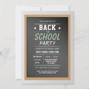 Invitation pour enfants pour une fête de rentrée s