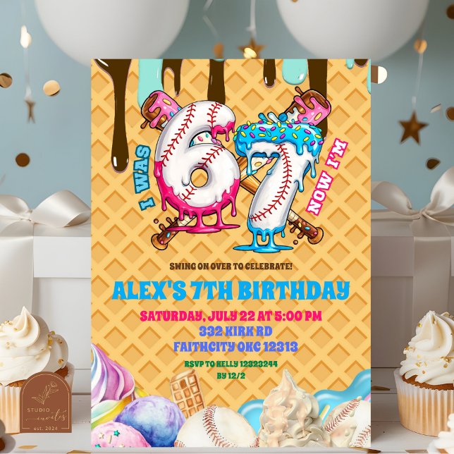 Invitation pour fête d'anniversaire de garçon Base (Créateur téléchargé)
