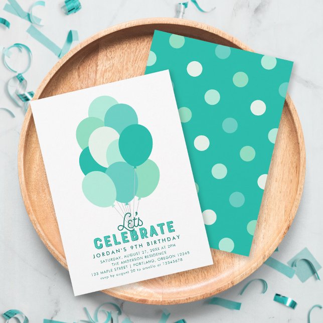 Invitation pour fête d'anniversaire tous âges Ball (Créateur téléchargé)