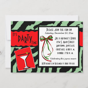 Invitation Pour Fêtes De Fêtes De Fête De Noël Et