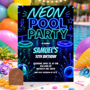 Invitation pour garçon adolescent à une fête au né