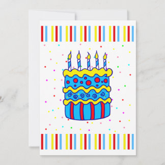 Invitation pour gâteau d'anniversaire