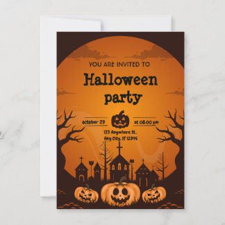 invitation pour Halloween 2024