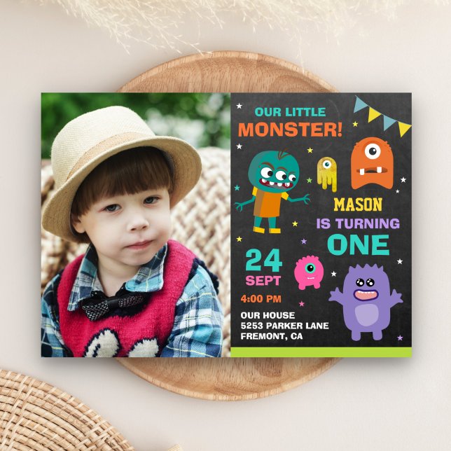 Invitation pour la 1ère fête d'anniversaire de Lit (Créateur téléchargé)