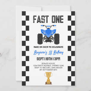 Invitation pour la 1ère fête d'anniversaire d'un q