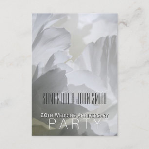 Invitation pour la 20e fête d'anniversaire de mari