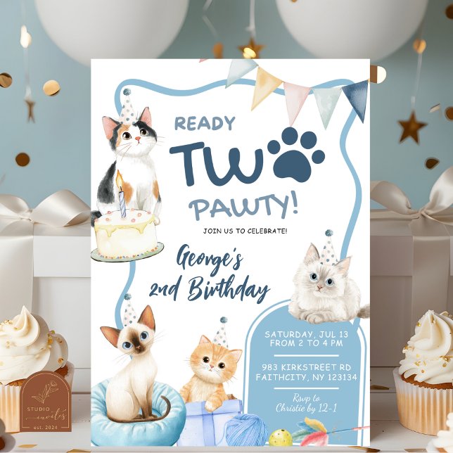 Invitation pour la 2e fête d'anniversaire de Blue  (Créateur téléchargé)
