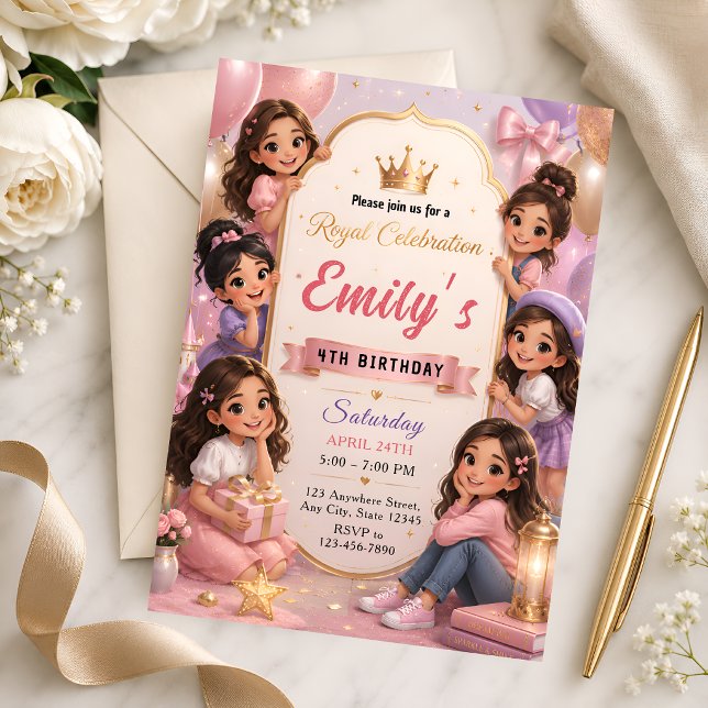 Invitation pour la 4e fête d'anniversaire de la Pr (Créateur téléchargé)
