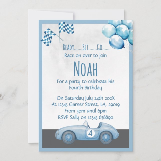 Invitation pour la 4e fête d'anniversaire de la vo (Devant)