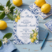 Invitation pour la Baby Shower Ciao Baby