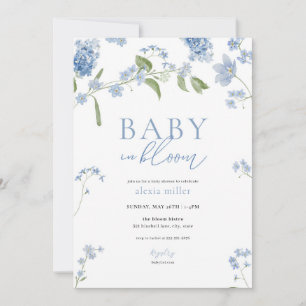 Invitation pour la Baby Shower de Bébé Boy Blue en