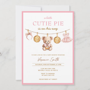 Invitation pour la Baby Shower de la petite fille