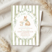 Invitation pour la Baby Shower de la Petite Lapine