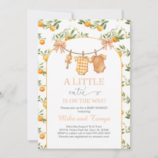 Invitation pour la baby shower de Little Cutie Ora