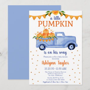 Invitation pour la Baby Shower de Little Pumpkin B