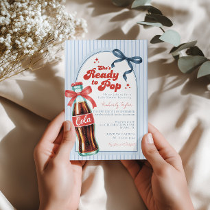 Invitation pour la baby shower de Soda Boy prêt à