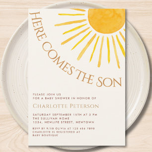 Invitation pour la Baby Shower du Petit Garçon "Vo