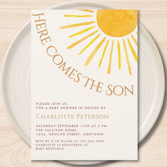 Invitation pour la Baby Shower du Petit Garçon "Vo (Créateur téléchargé)