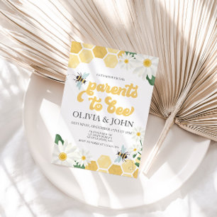 Invitation pour la baby shower en l'honneur des fu