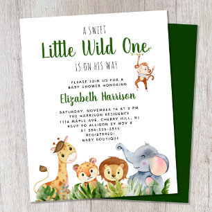 Invitation pour la Baby Shower Fille ou Garçon Sau