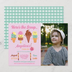 Invitation pour la boutique de cuillères de glace