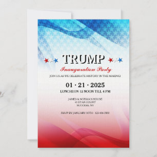 Invitation pour la célébration américaine d'inaugu
