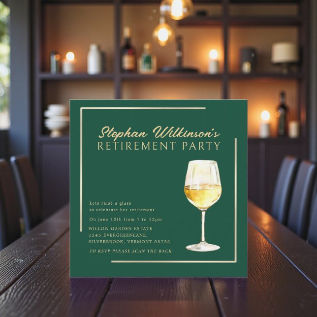 Invitation pour la Célébration de Retraite Verte & (Créateur téléchargé)
