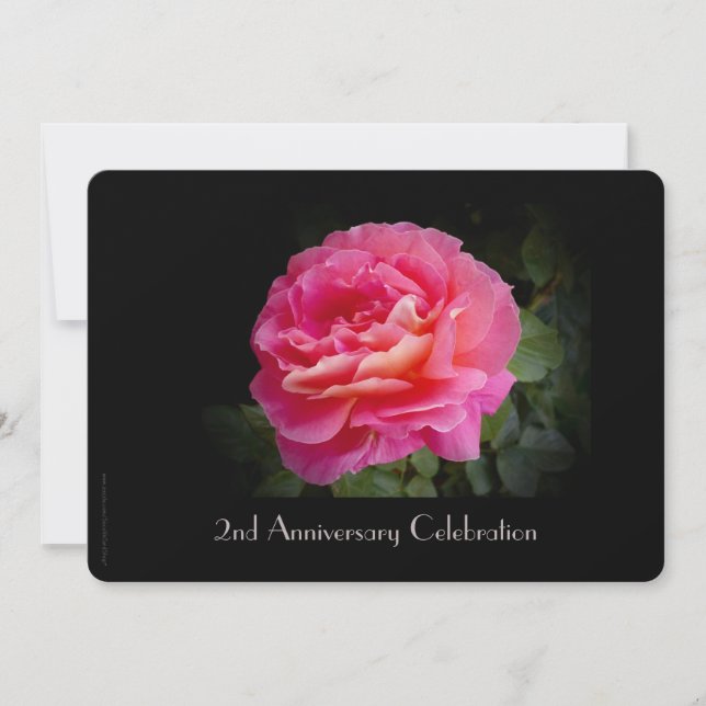 Invitation pour la célébration du 2ème anniversair (Devant)