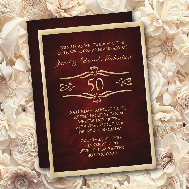 Invitation pour la célébration du jubilé d'or en r (Créateur téléchargé)
