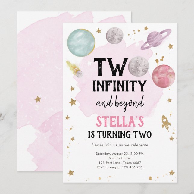 Invitation pour la deuxième année de la planète sp (Devant / Derrière)