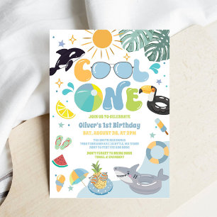 Invitation pour la fête d'anniversaire Cool One au
