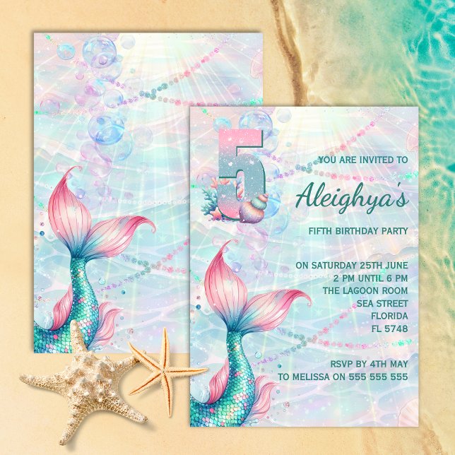 Invitation pour la fête d'anniversaire de 5 ans de (Créateur téléchargé)