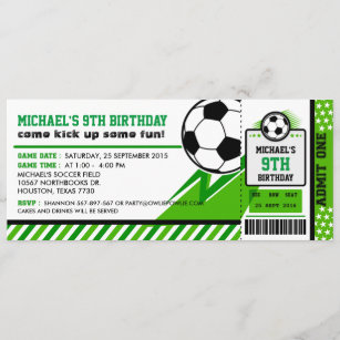 Invitations Faire Part Football Zazzle Fr
