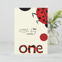 Invitation pour la fête d'anniversaire de Little B