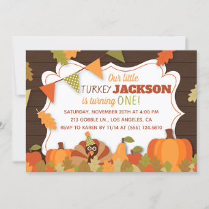 Invitation pour la fête d'anniversaire de Little T