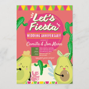 Invitation pour la fête d'anniversaire de mariage
