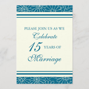 Invitation pour la fête d'anniversaire de mariage 