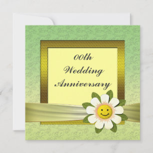Invitation pour la fête d'anniversaire de mariage 
