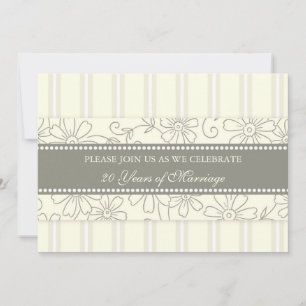 Invitation pour la fête d'anniversaire des 20 ans 