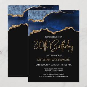 Invitation pour la fête d'anniversaire des 30 ans 