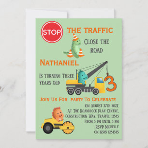 Invitation pour la fête d'anniversaire des 3 ans d